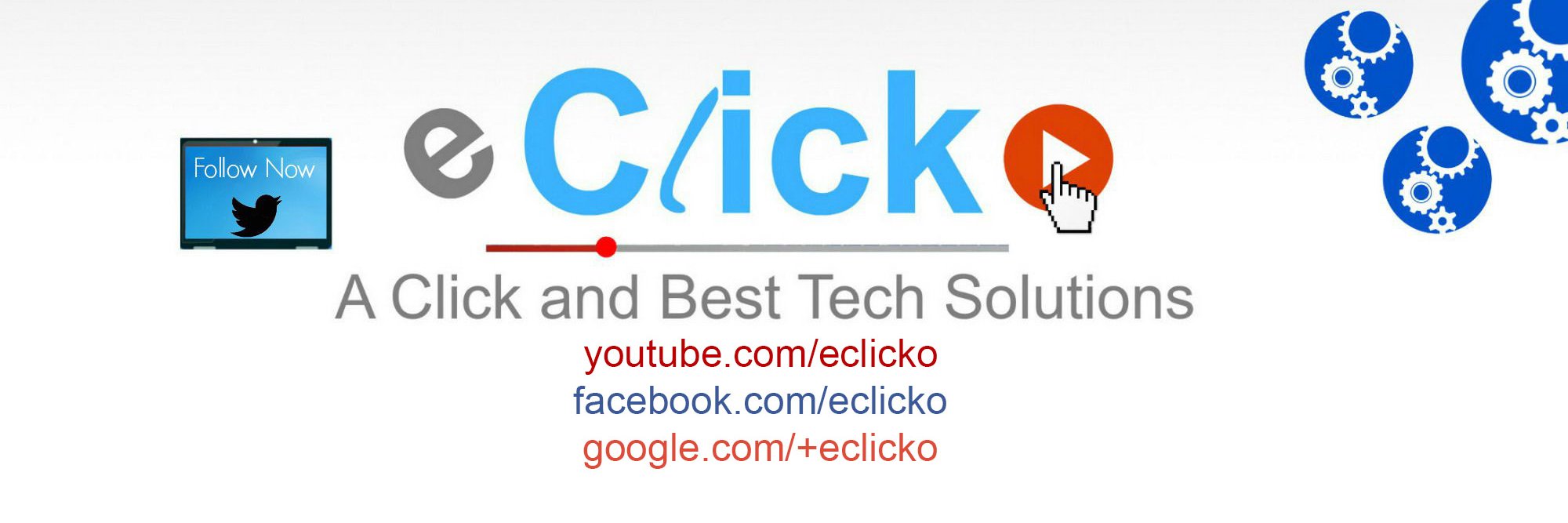 eClicko's profile banner image