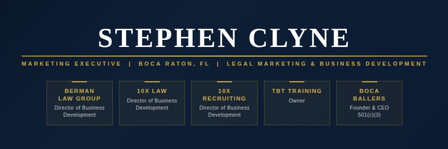 Stephen Clyne banner