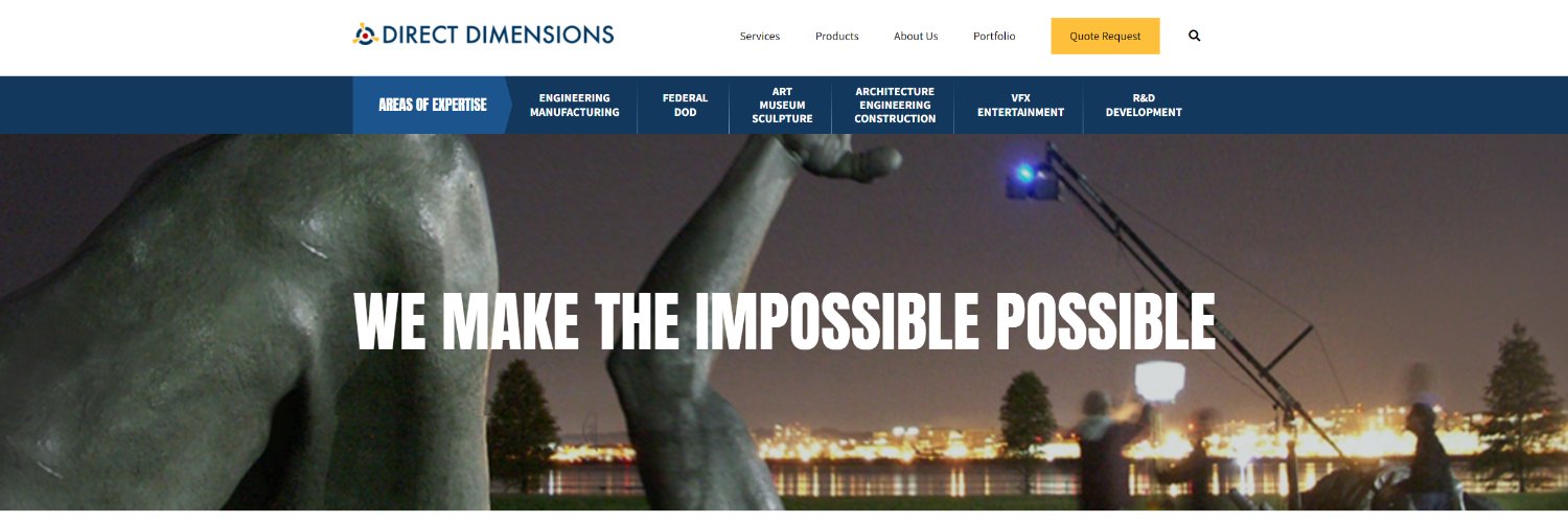 Direct Dimensions, Inc. banner