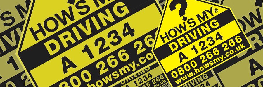 How's My Driving? banner