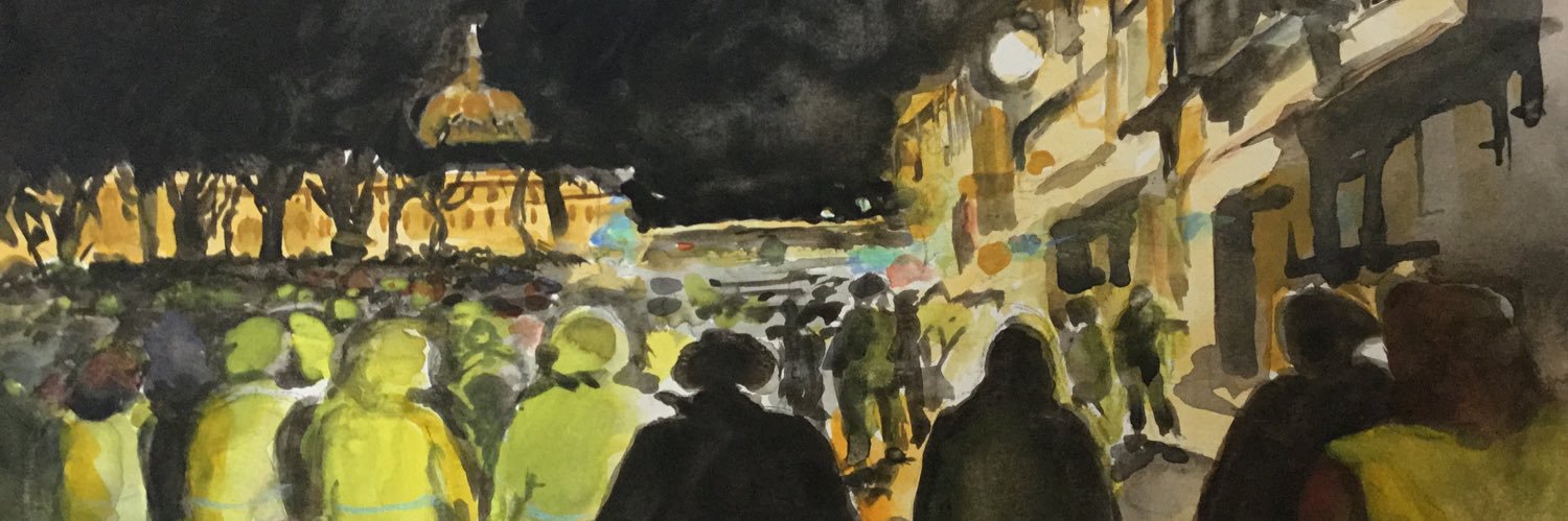 Reiner Wilhelms 雨男 Don't trivialize WW3 banner