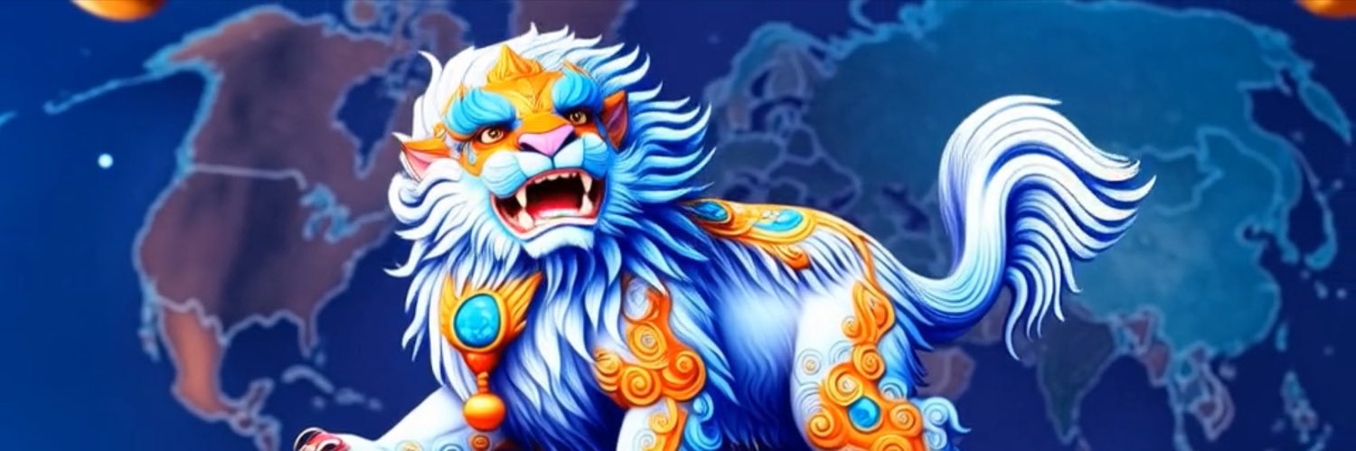 Red Pilled Snow Lion banner
