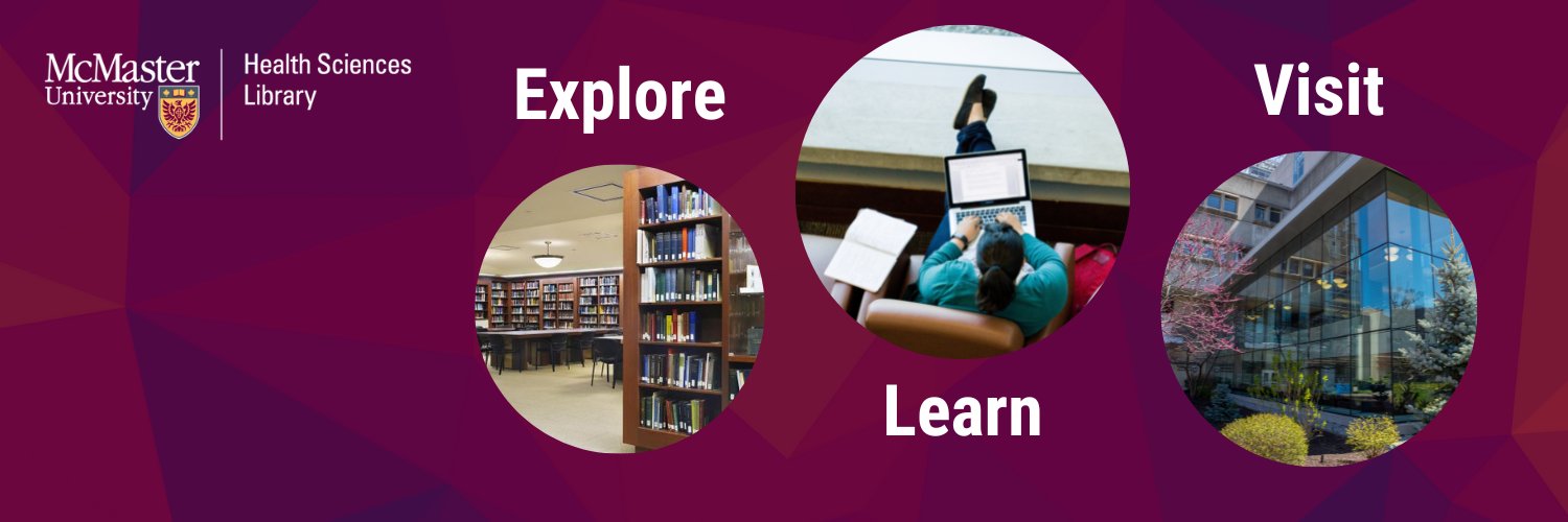 McMaster Health Sciences Library banner