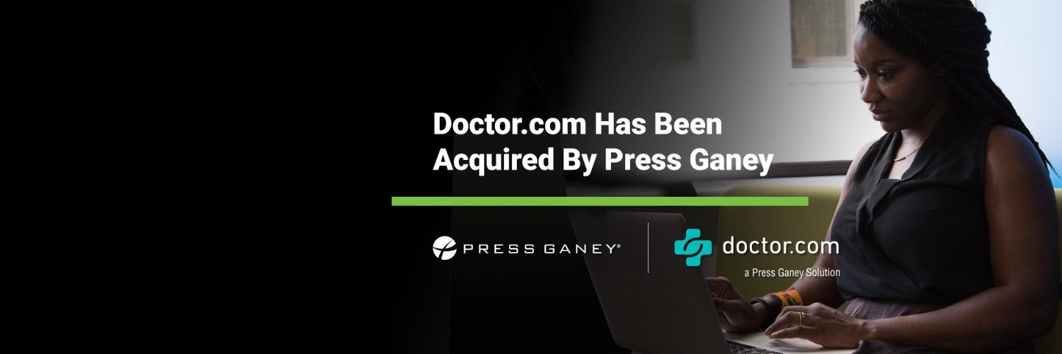 Doctor.com, a Press Ganey Solution banner