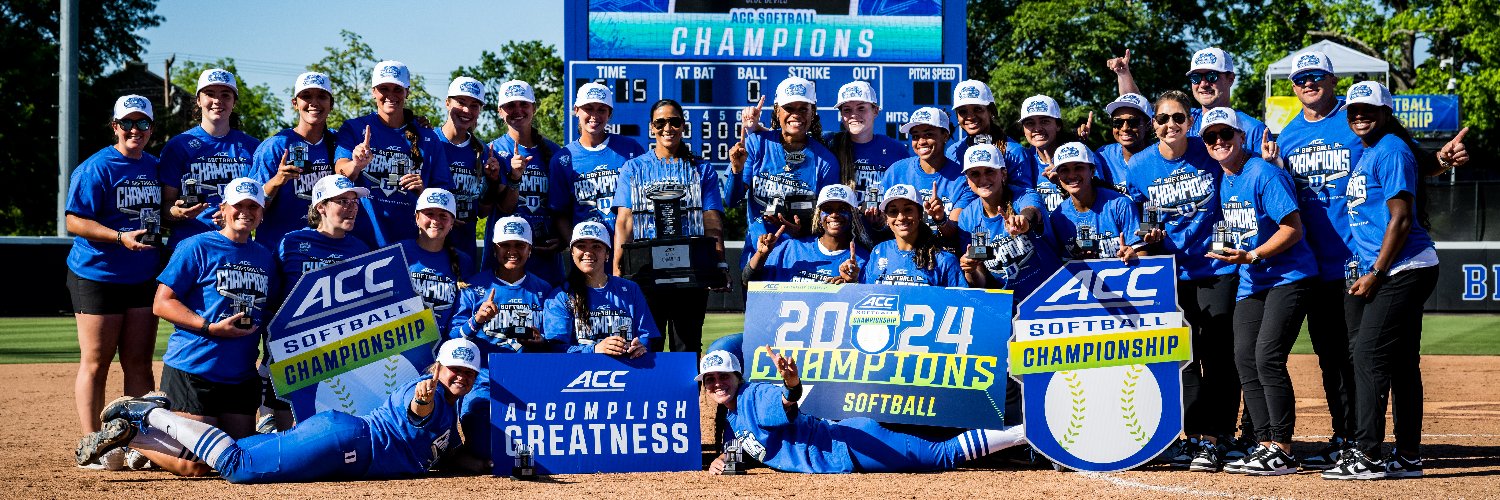 Duke Softball's banner