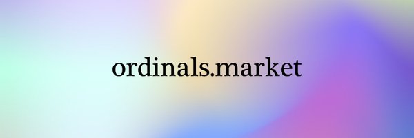 Ordinals Market Profile Banner