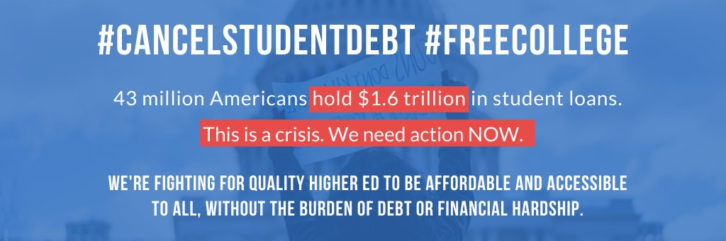 Higher Ed, Not Debt banner