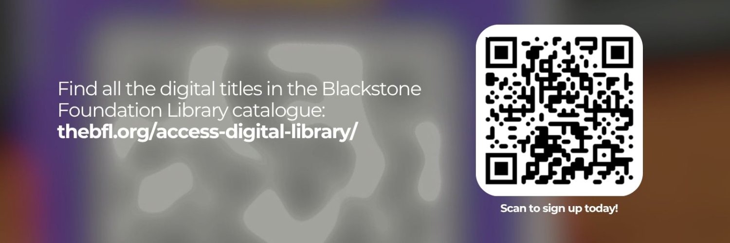 Blackstone Foundation Library banner