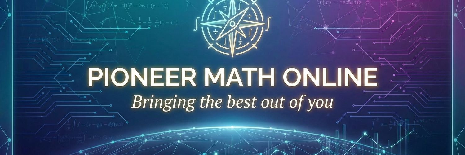 Pioneer Math Online banner