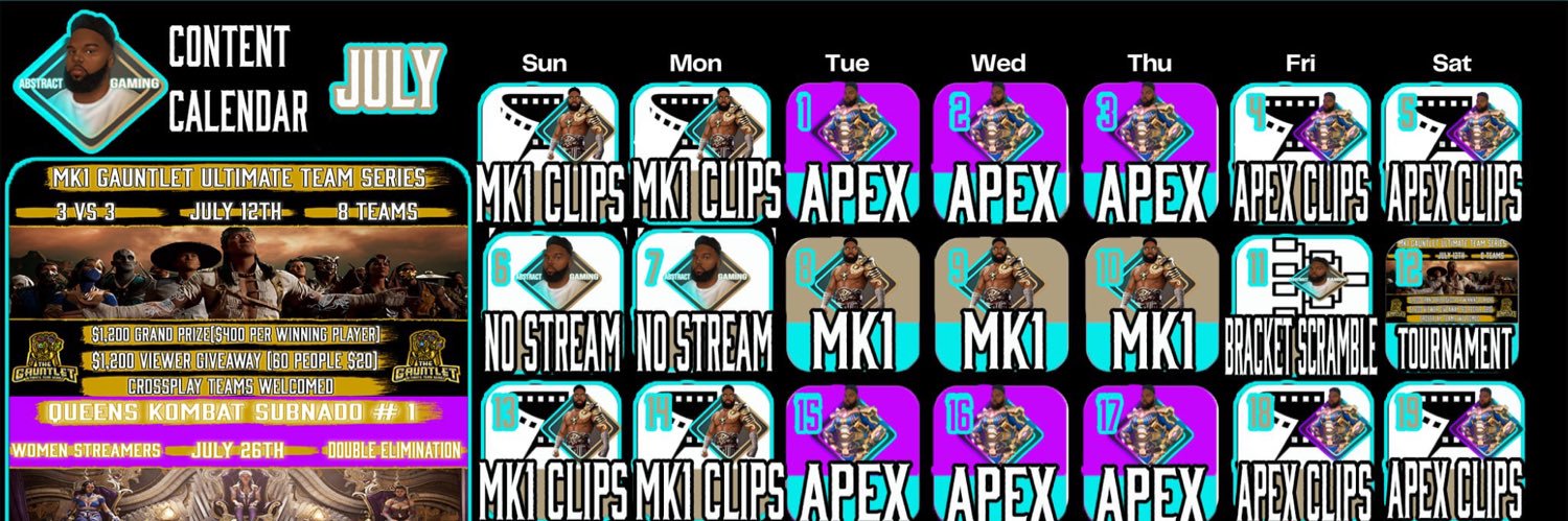 Abstract Gaming banner