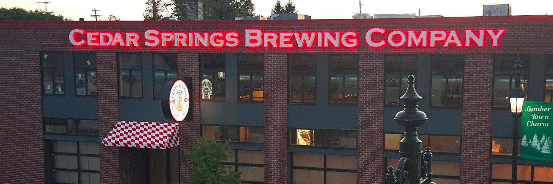 Cedar Springs Brewing Company banner
