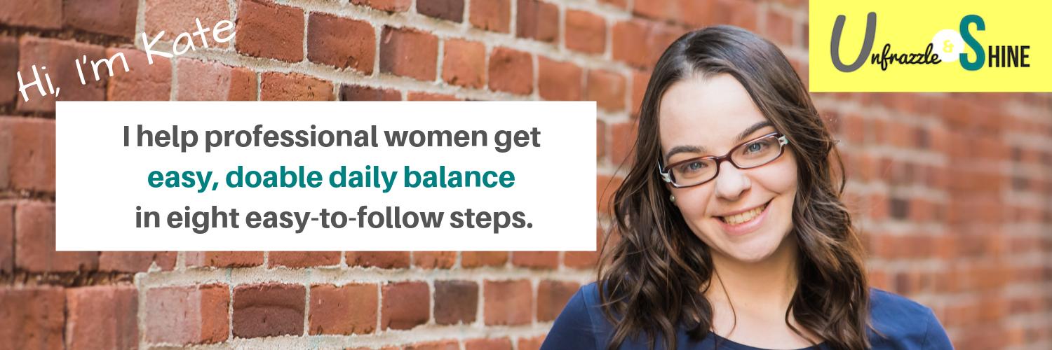 Kate Unfrazzled banner