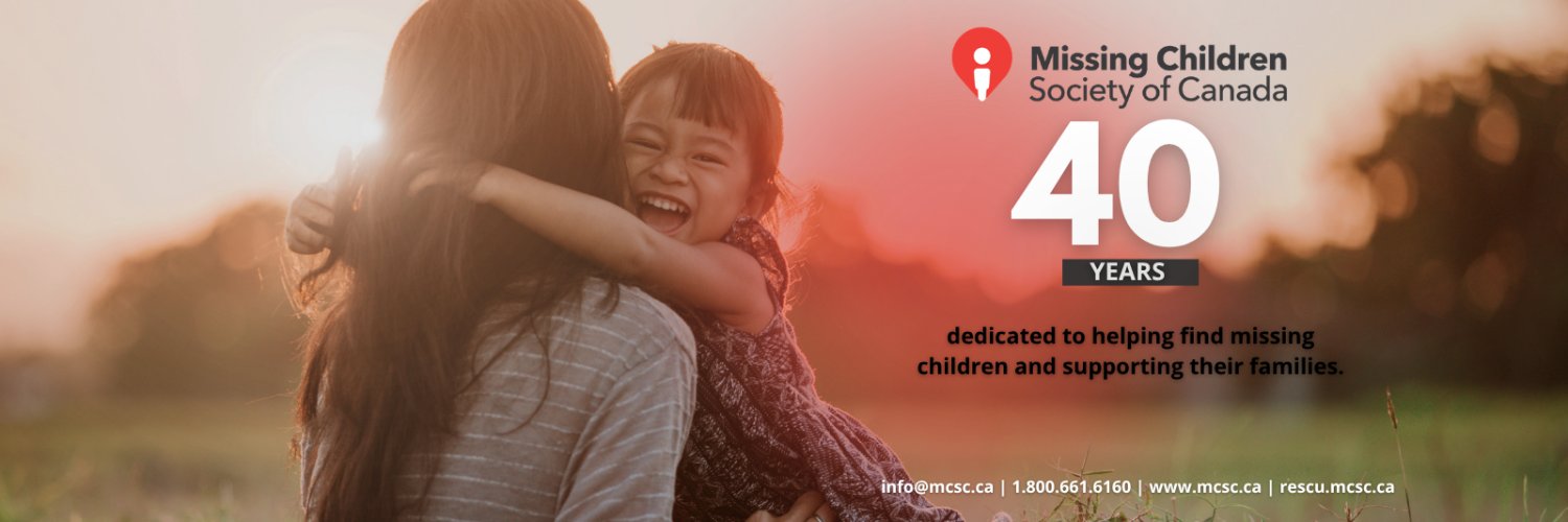 Missing Children Society of Canada (MCSC) banner