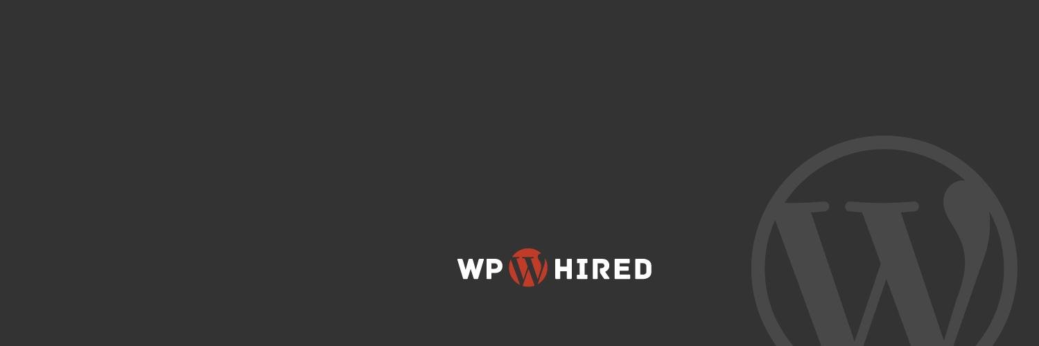 WPhired.com WordPress Jobs banner