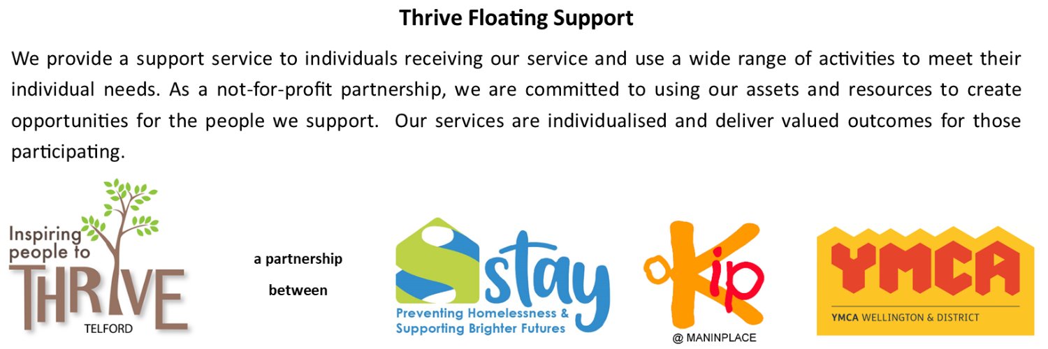 Thrive Floating Support banner