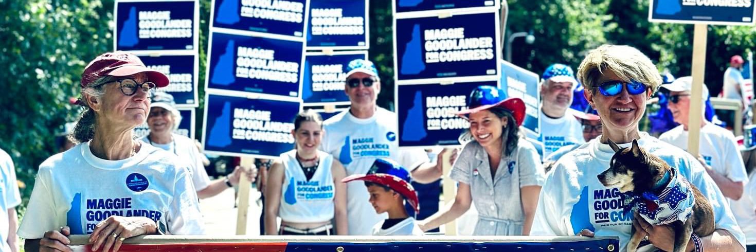 Maggie Goodlander's banner