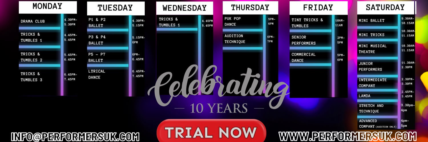 Performers UK banner