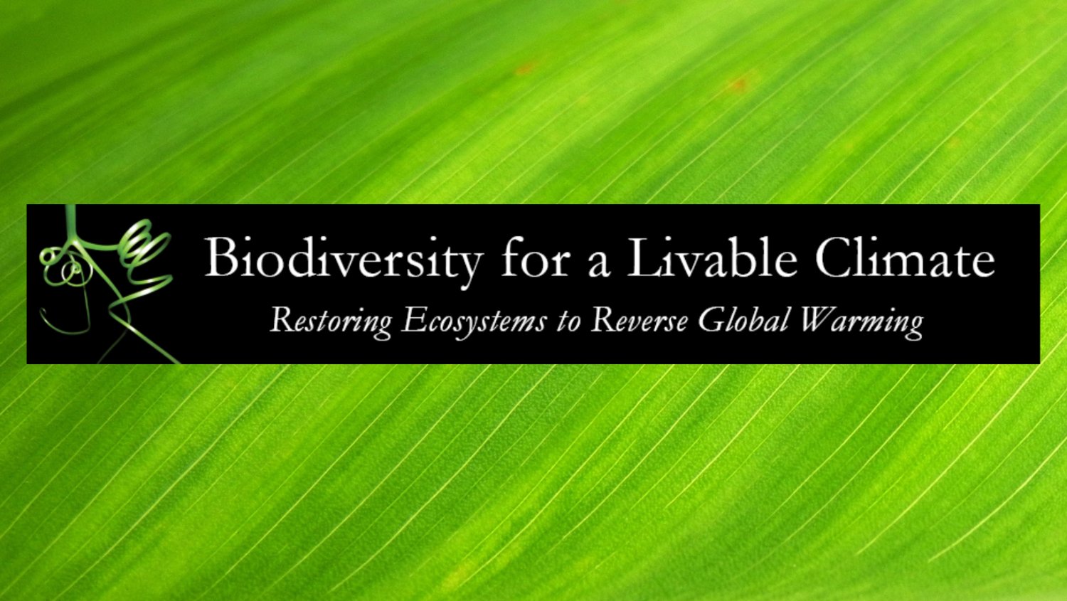 Biodiversity for a Livable Climate banner