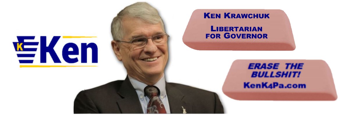 Governor Ken Krawchuk, Pennsylvania Libertarian banner