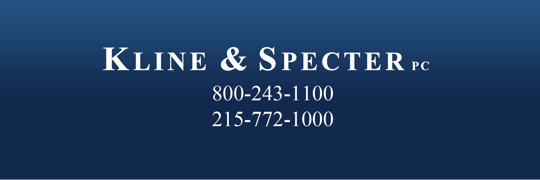 Kline & Specter banner