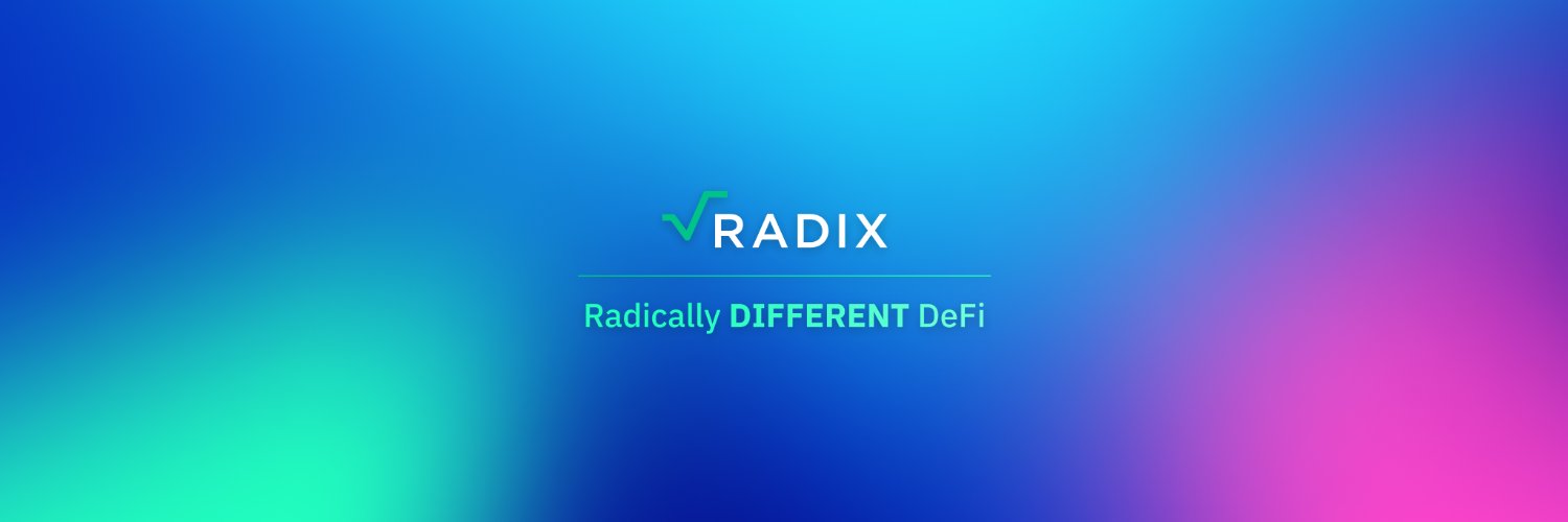 Radix - Radically Different DeFi's banner