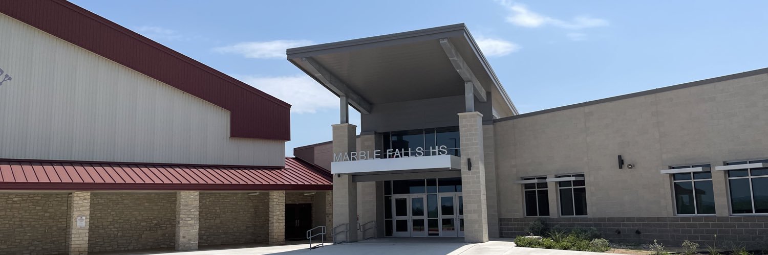 Marble Falls High School banner