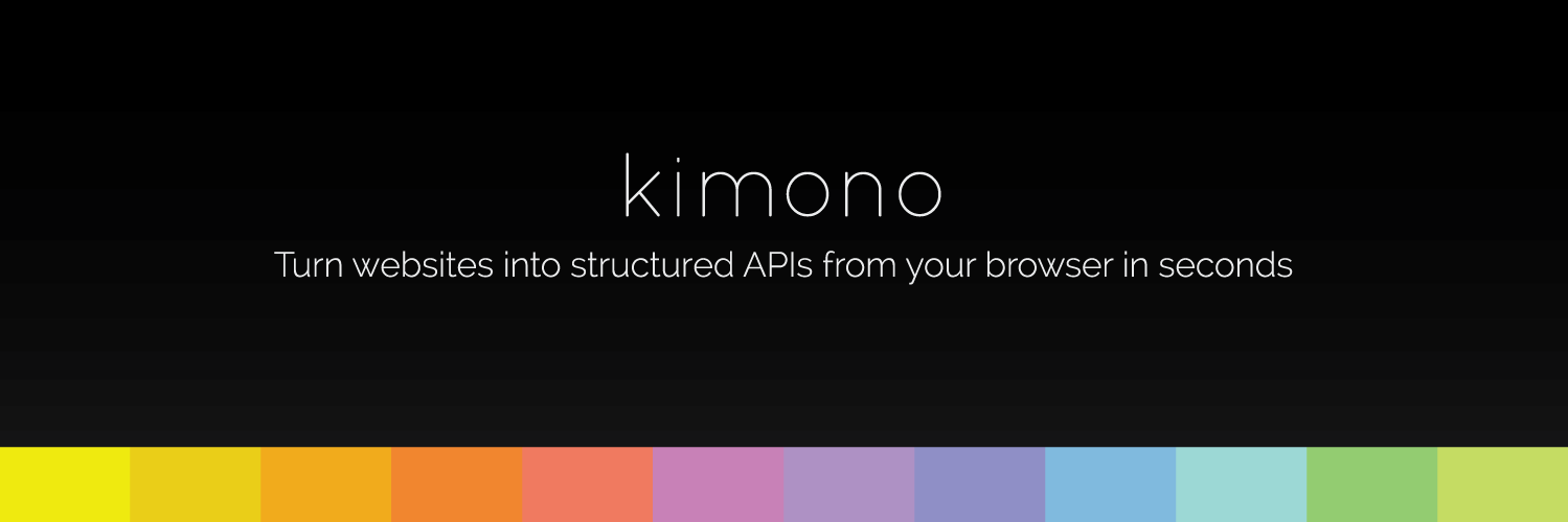 Kimono Labs banner