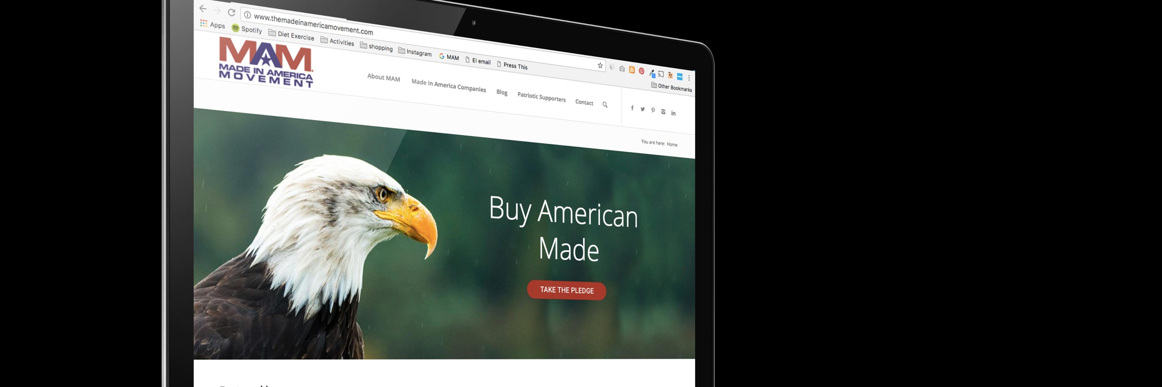 The Made in America Movement banner