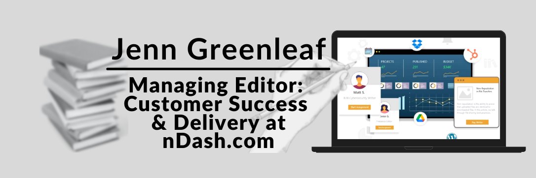 Jenn Greenleaf 🖋💻📚 banner