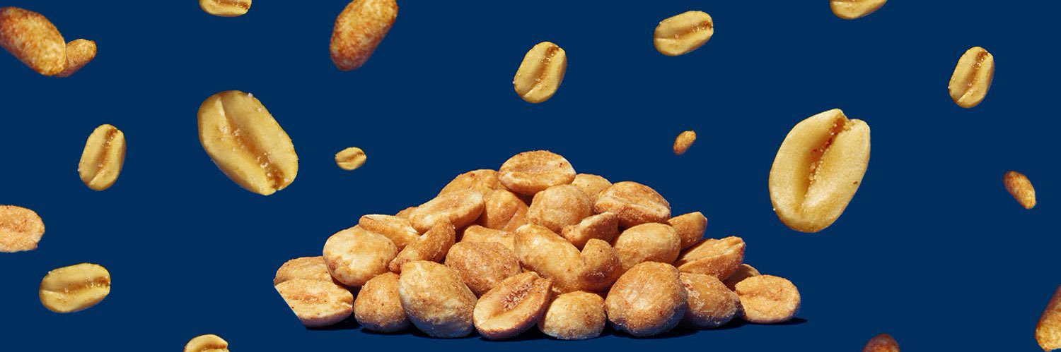 Mr. Peanut's banner