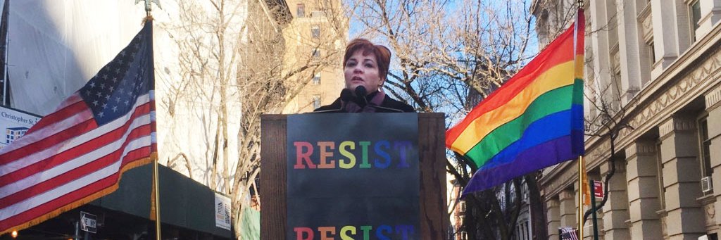 Christine Quinn's banner