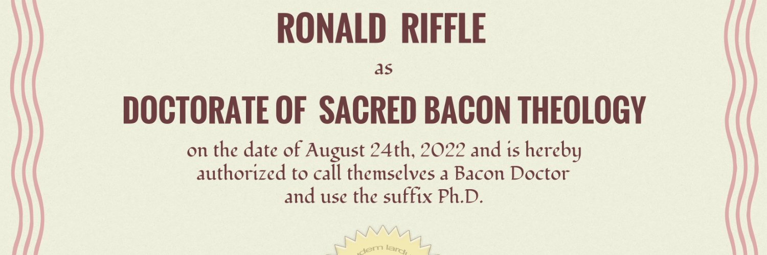 Ron Riffle Ph. D. (my power comes from my mullet) banner