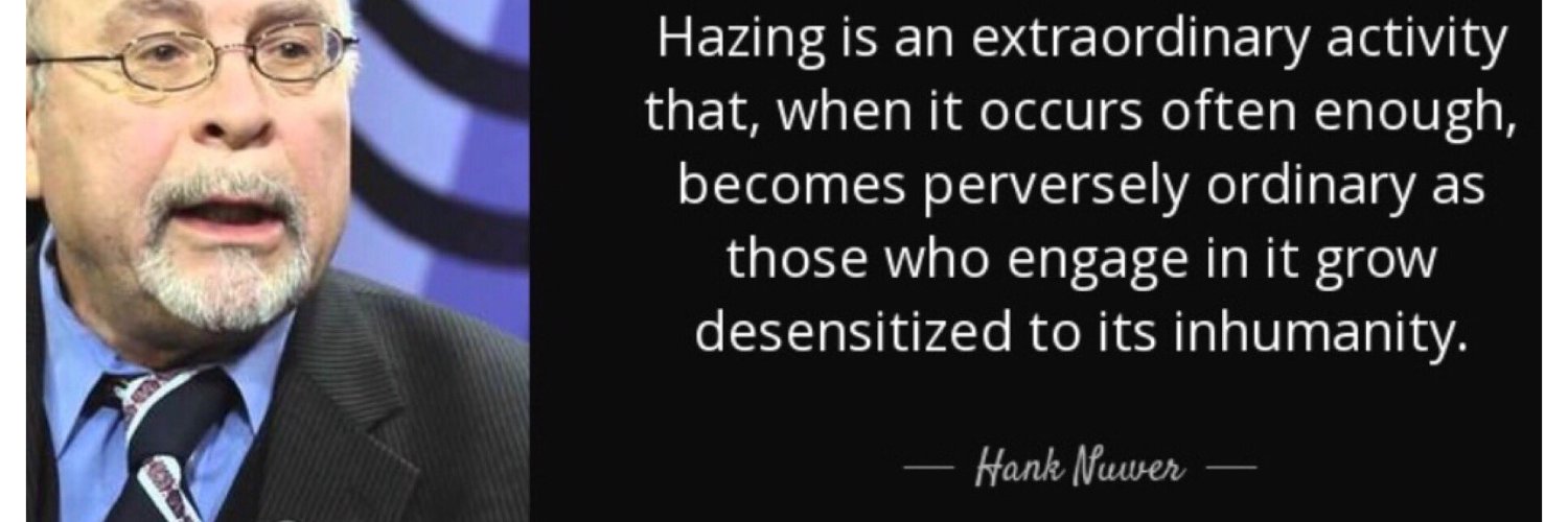Twitter banner for @Hazing