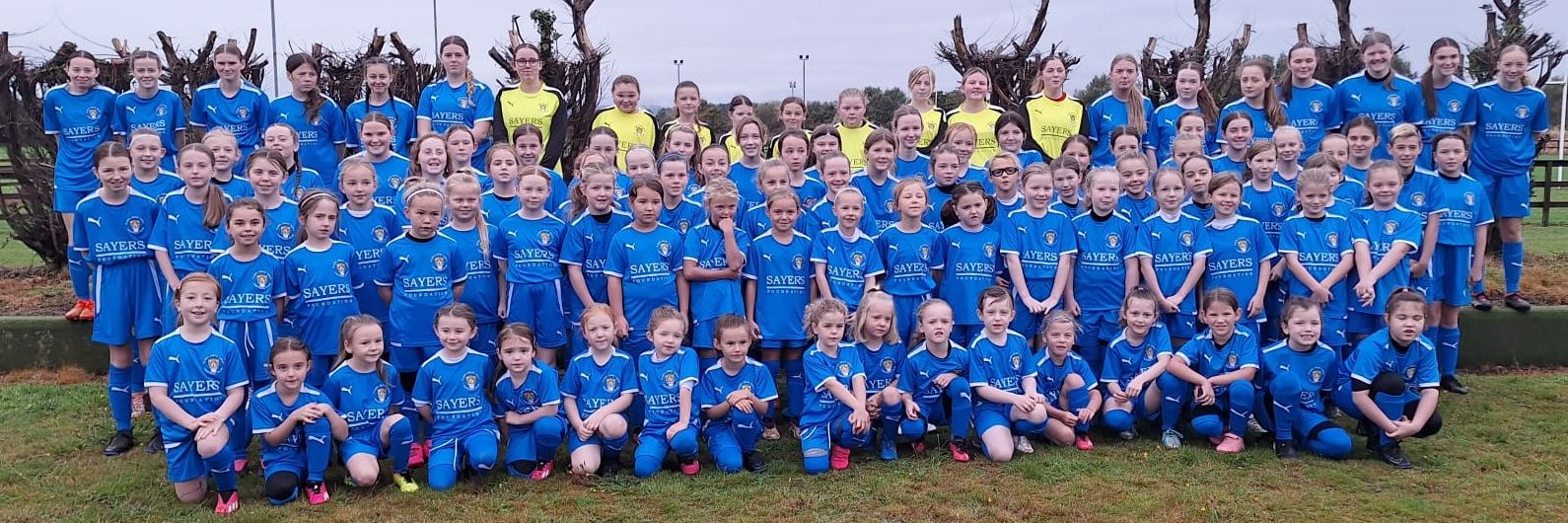 Clark Drive Girls F.C. banner