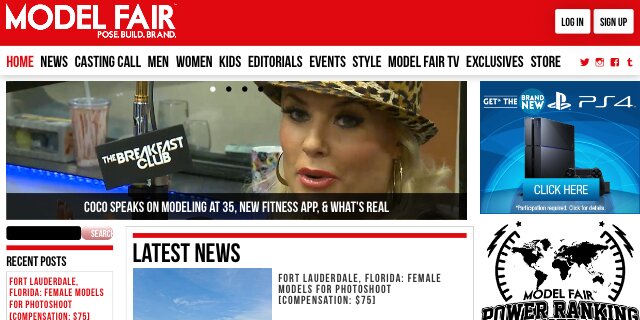 Modelfair's profile banner image