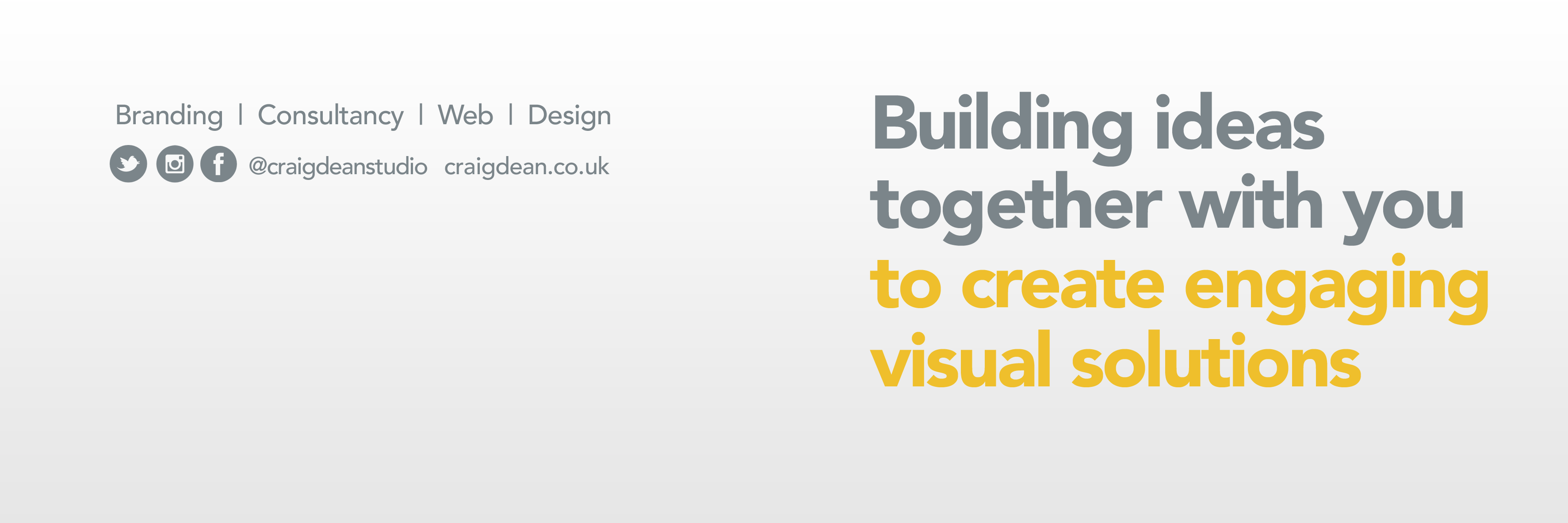 Craig Dean Studio banner