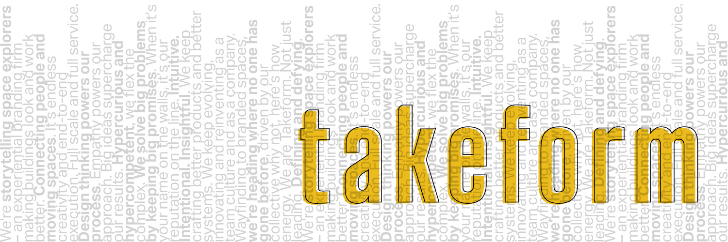Takeform banner
