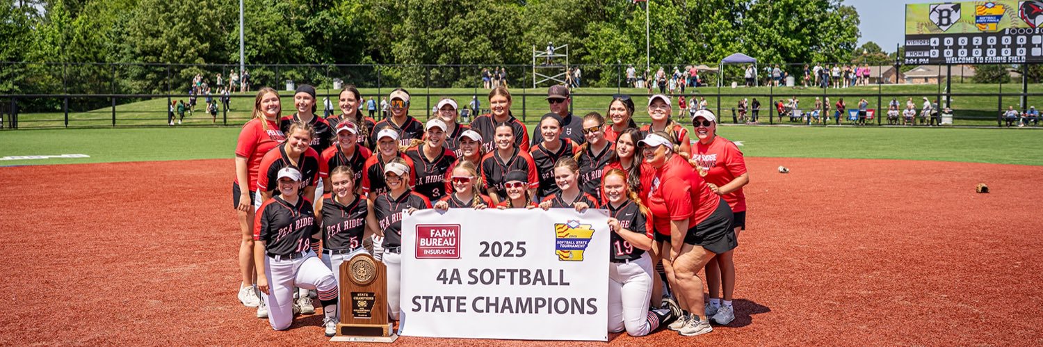 Pea Ridge Softball banner