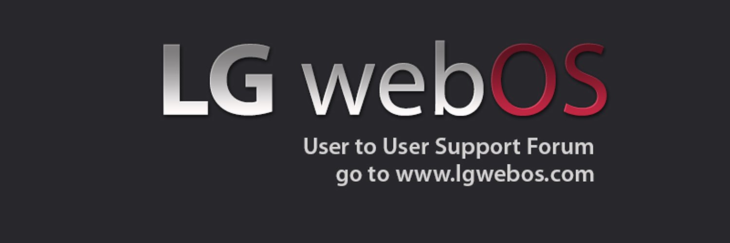 LG webOS banner