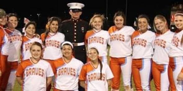 Lady Braves Softball banner