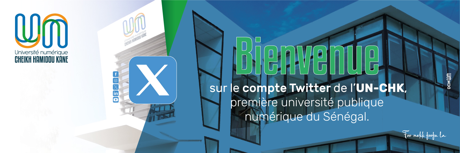 Université numérique Cheikh Hamidou KANE (UN-CHK) banner