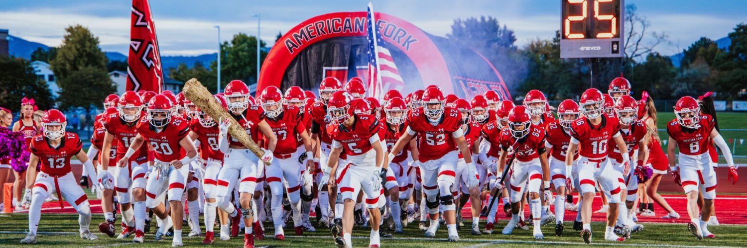 American Fork High School Caveman Football banner