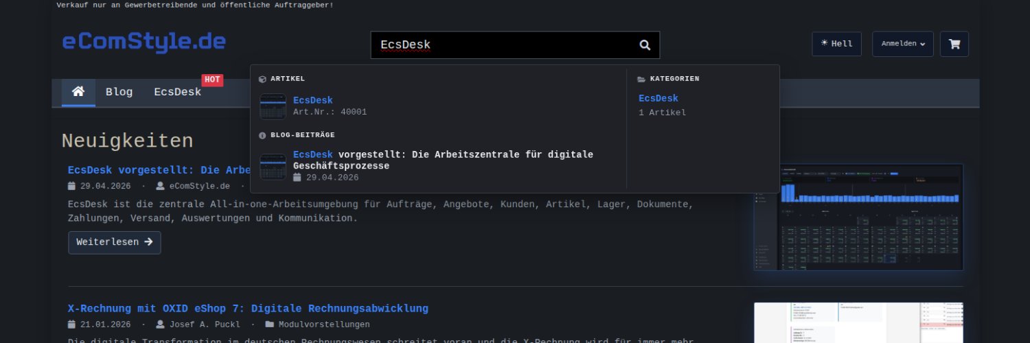 eComStyle's profile banner image