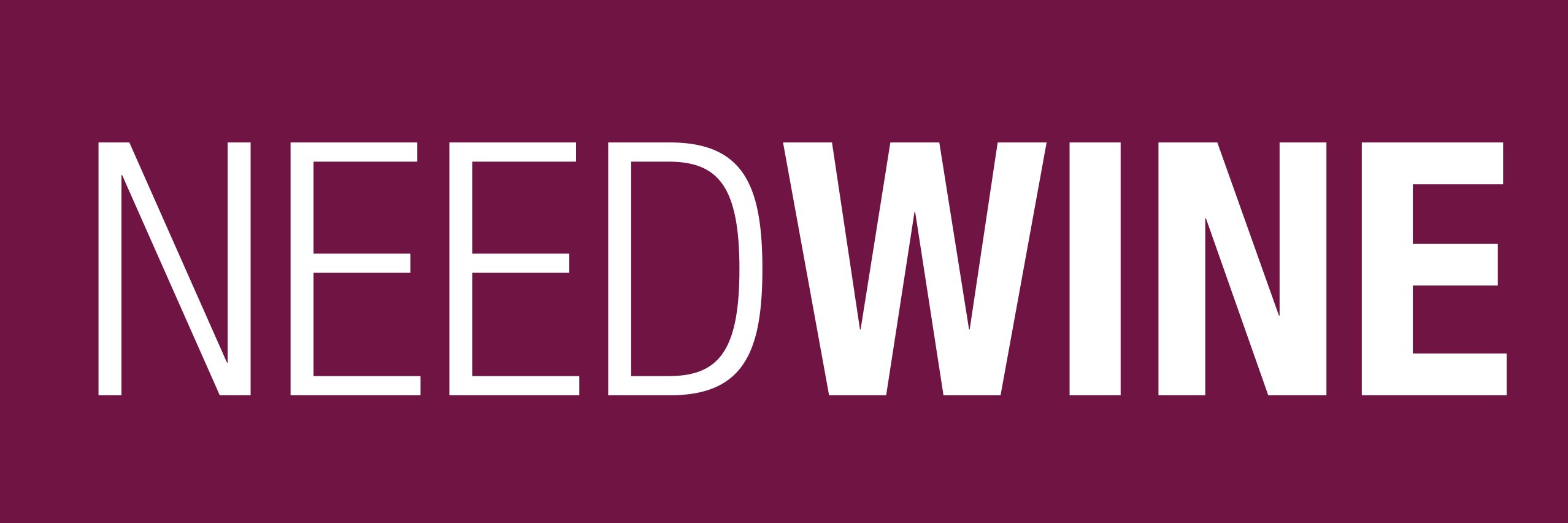 NEED WINE banner