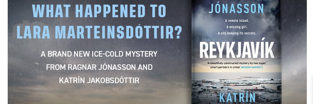 Ragnar Jonasson's banner