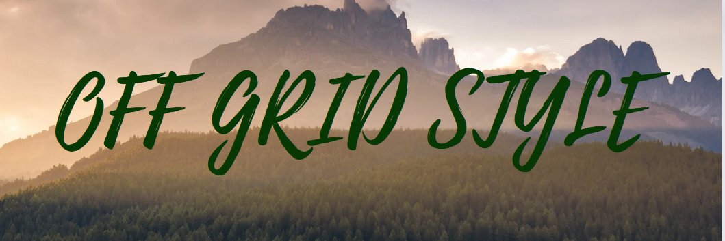 Off Grid Style Prepper banner