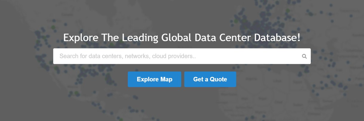 Data Center Map banner