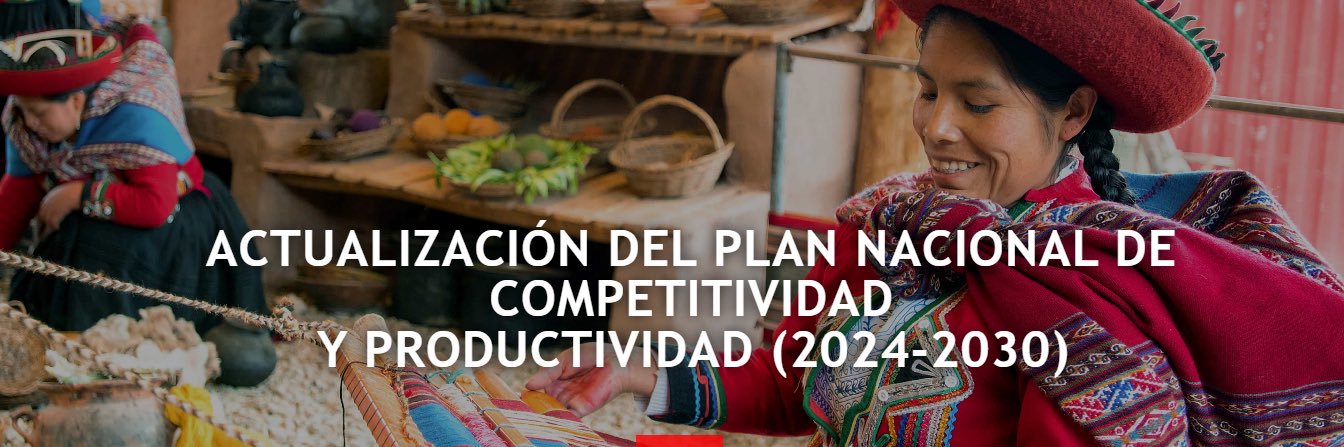 Consejo Nacional de Competitividad y Formalización banner
