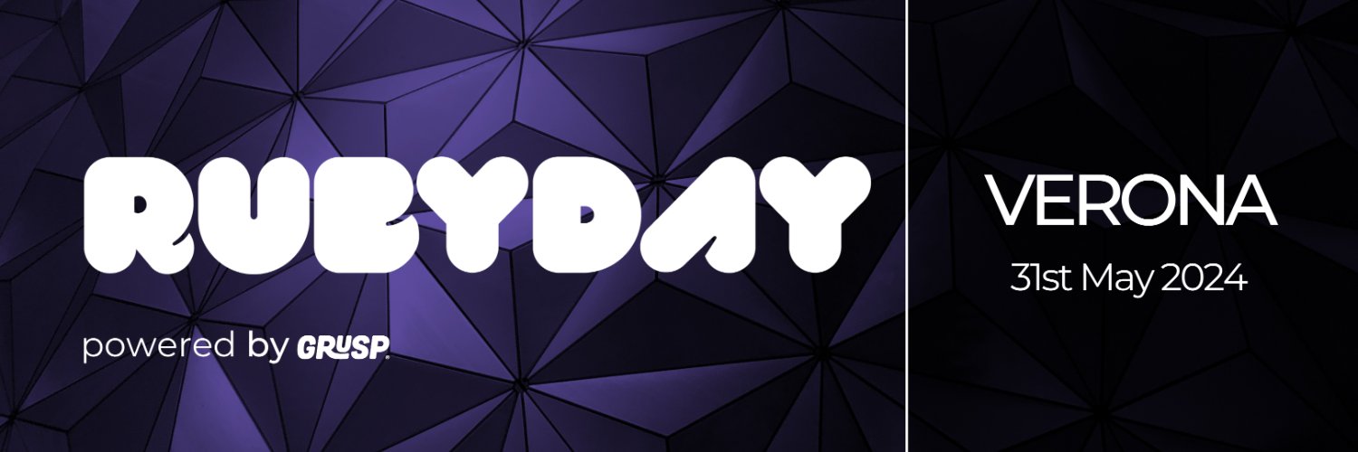 rubyday | 31st May 2024 | Verona banner