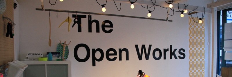 the open works banner